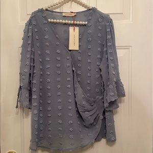 Bluish Grey Top by Solitaire